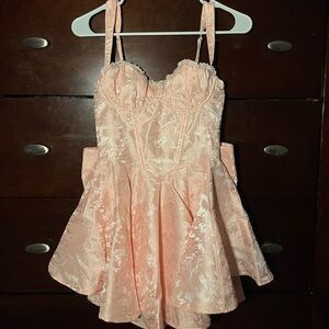 Light Pink Corset Dress